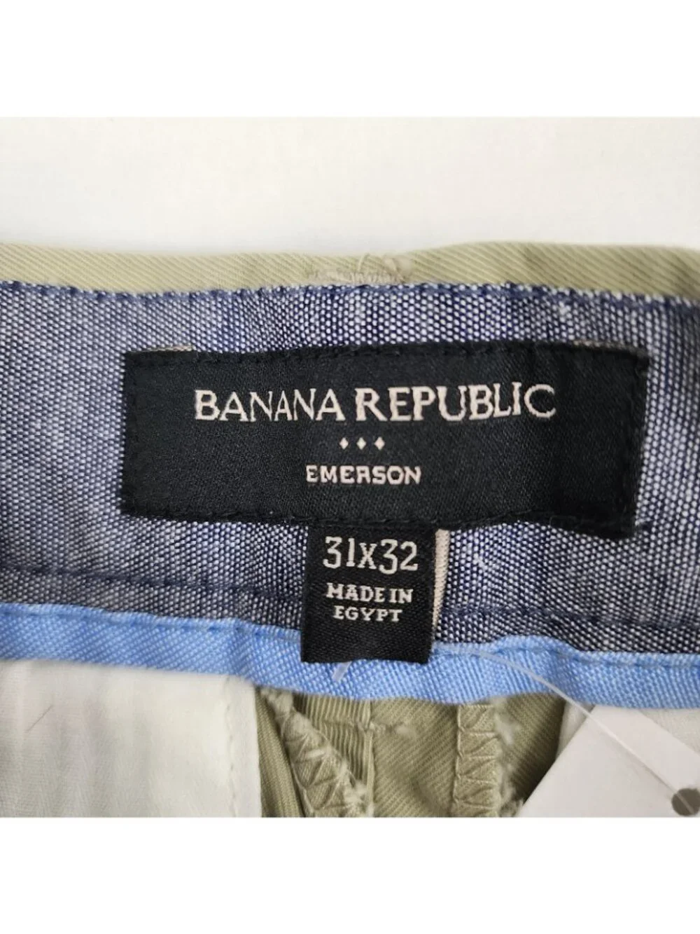 Banana Republic Pants Men 31x32 Brockton Beige Greenish Emerson Chino Pant NWT